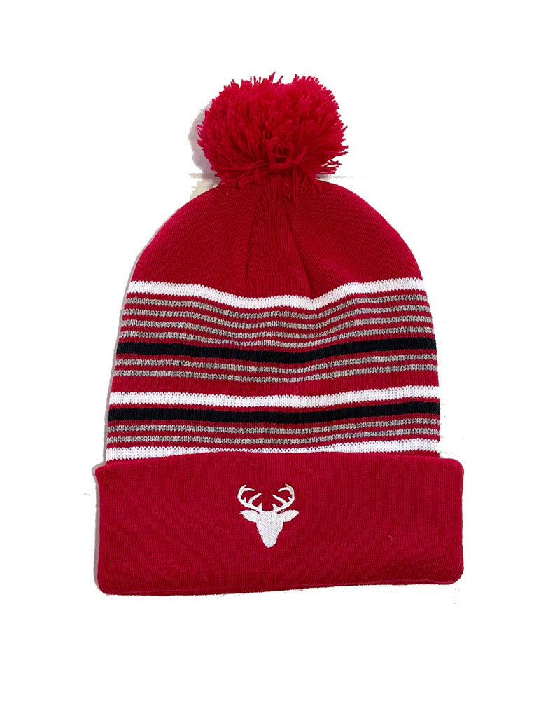 Hats - Red & Black Beanie