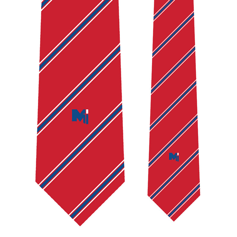 Uniform - Tie Double Striped, Small Logo